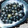 Tahiti perles gouttes boucles d'oreilles Ag925 - 10x13.8 mm – Image 5