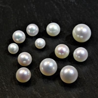 Set De Perles D'élevage D'eau Douce 6mm - Argent 925 Véritable - Pour Création Bijoux/boucles D'oreilles Style Goujon