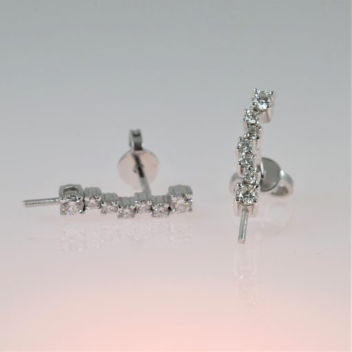 Earrings WG750 diamonds