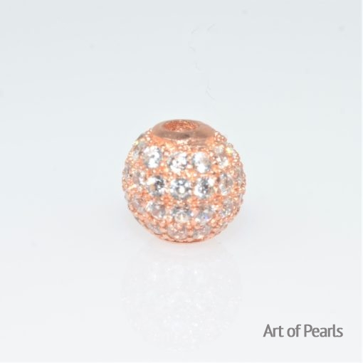 Beads 925S. pink C.Z.