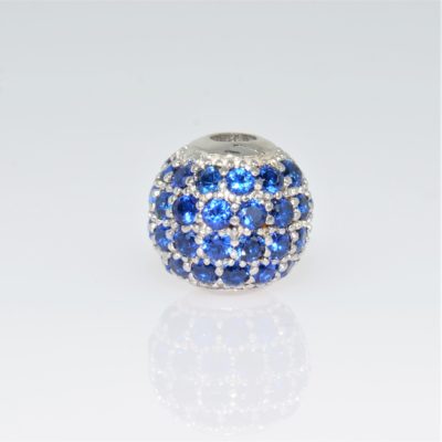 intercalaire boule rond Ag925 C.Z.