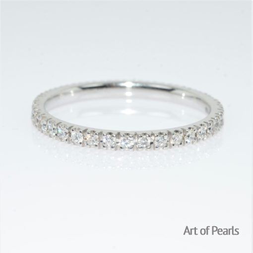 Eternity riviera diamonds ring 18K gold