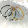 Semi-precious stones & pearls bracelet 925Silver