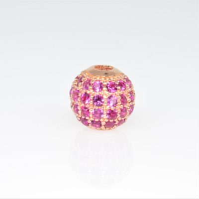 Boule intercalaire Ag925 rose