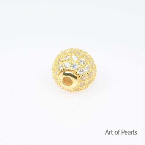 Boule argent 925 doré C.Z.