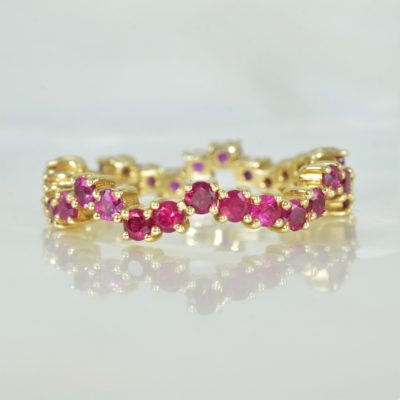 Ring rubies 18K gold