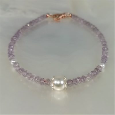 Bracelet Akoya Ag925 Améthystes