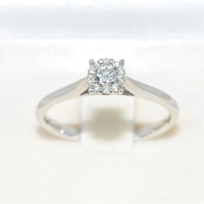 Diamonds ring WG18K 0.20cts