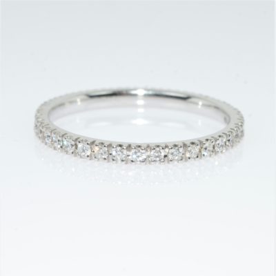 Eternity riviera diamonds ring 18K gold