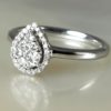 bague diamants or blanc