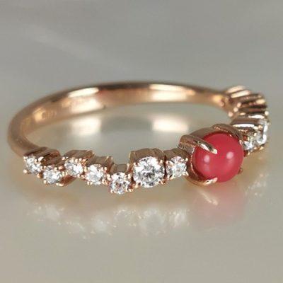 bague OR18K diamants perle de Conche