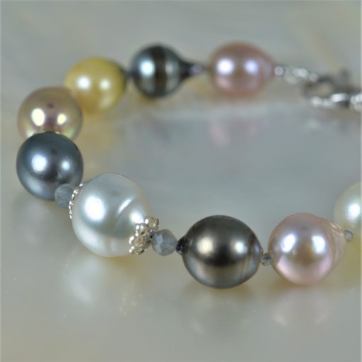 Perles multicolores Mers du sud bracelet