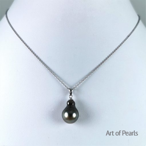 collier perle noire de Tahiti Ag925