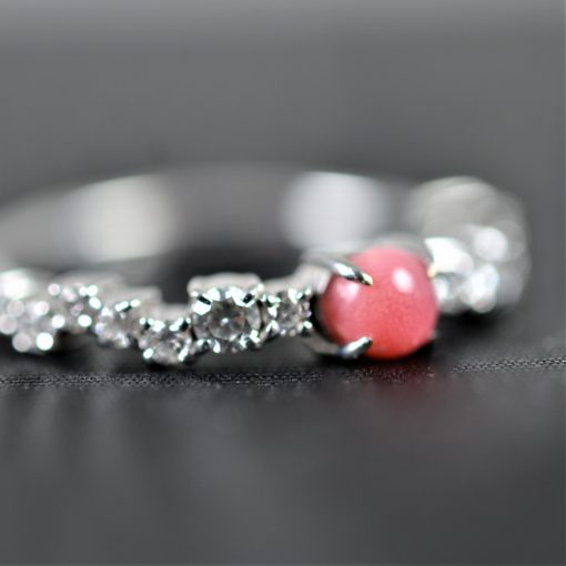 bague OG18K diamants perle Conche