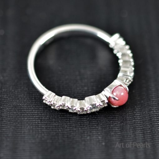 bague eternity diamant perle