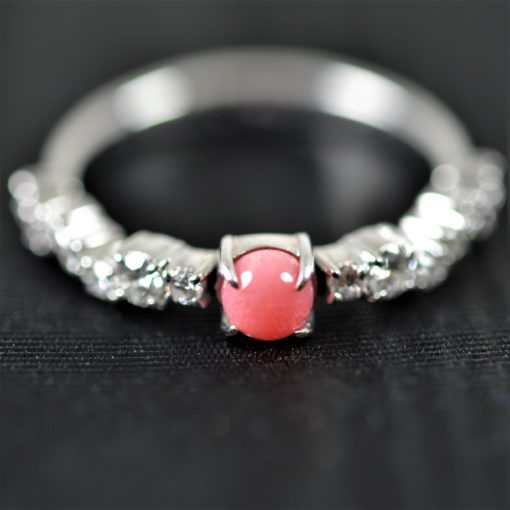bague eternity or blanc 18k diamants perle naturelle