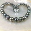 collier perles noires de Tahiti