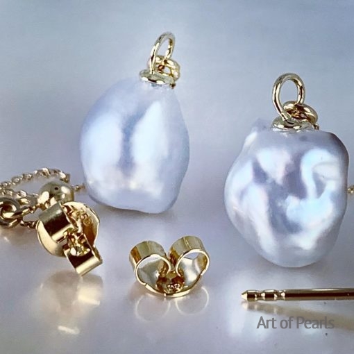 boucles oreilles OJ18K Keshis Tahiti