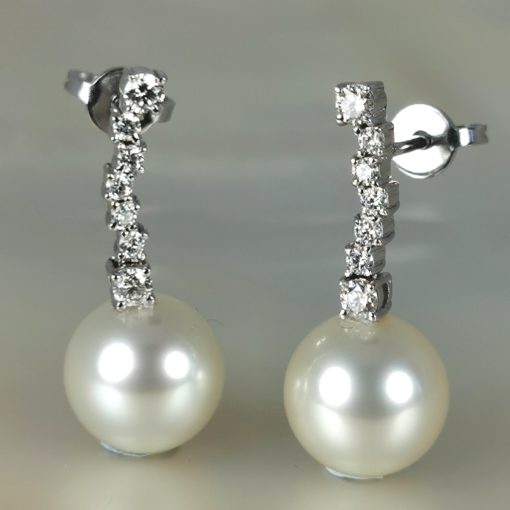 SSP perles diamants boucles oreilles