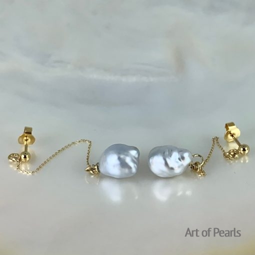 Keshis pearls Tahiti earrings