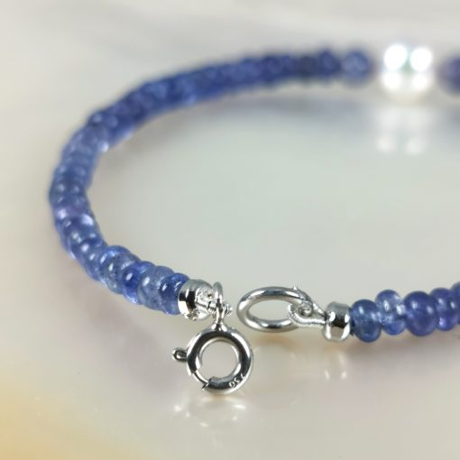 Tanzanites et perle Akoya bracelet