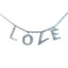 collier or blanc 18K diamants