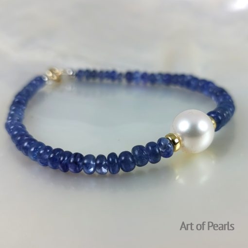 Akoya et Tanzanites bracelet