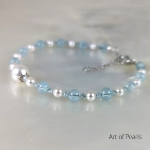 bracelet Stones and Pearls