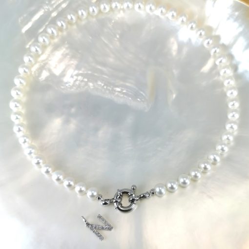 Freshwater pearls necklace 925 Silver