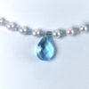 blue topaz necklace with pearls