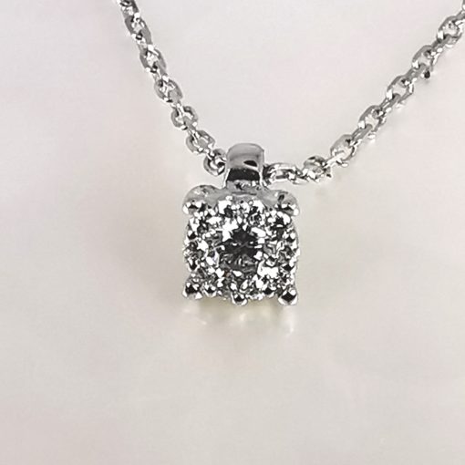 Diamonds necklace WG18K