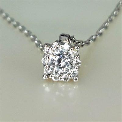 collier or blanc diamants