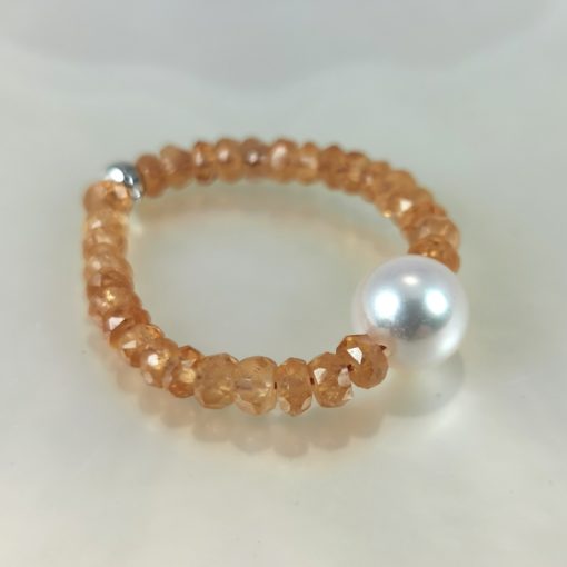 Stones and Pearl ring