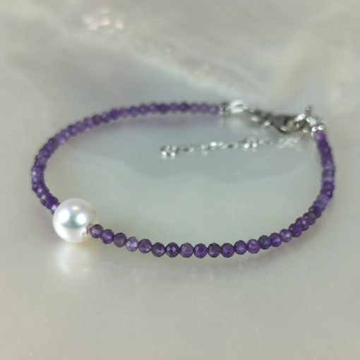 bracelet perle et pierres fines