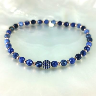 bracelet homme sodalites hématines Ag925