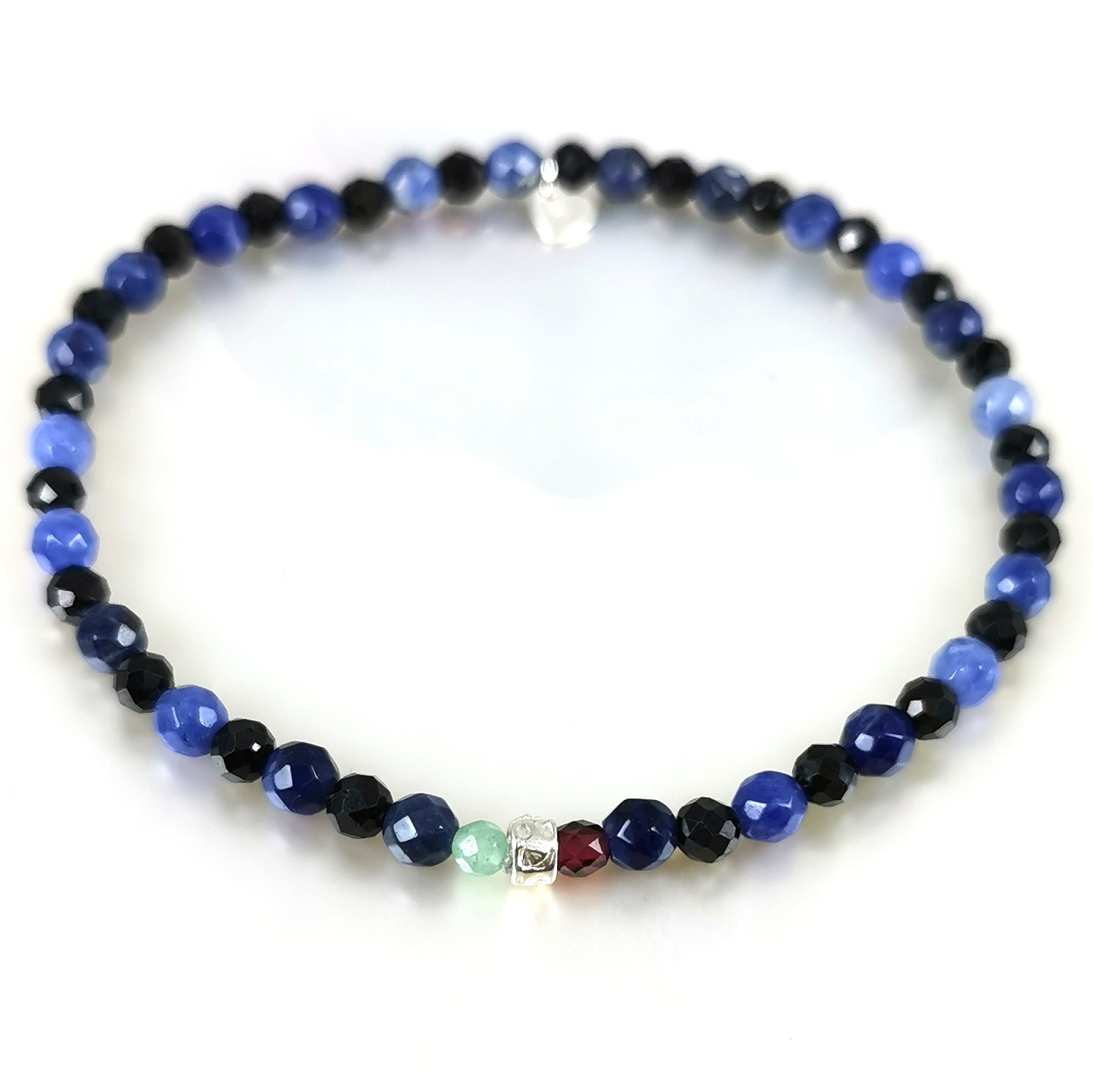 Bracelet homme pierres naturelles Sodalite - BLUE