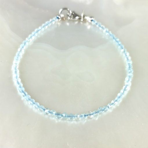 aquamarines bracelet 925S.