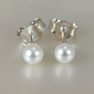 boucles d'oreilles perles rondes