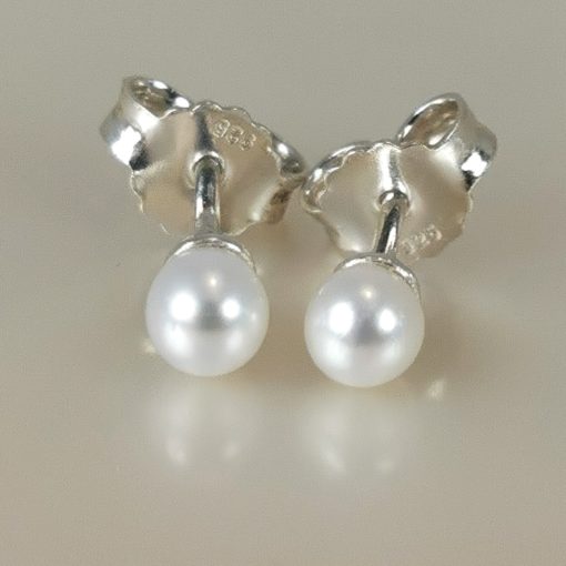 perles d'eau douce paire boucles d'oreilles