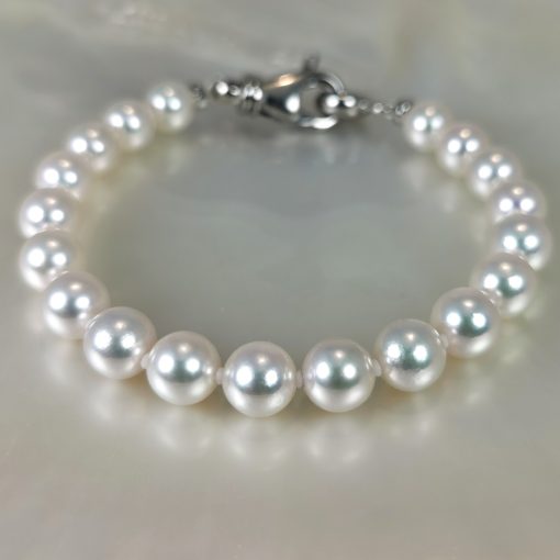 Bracelet perles de culture blanches mariage