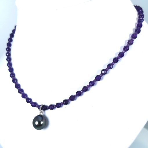 collier perle noire de tahiti