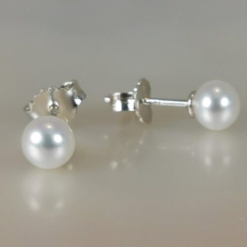 boucles d'oreilles perles blanches pour mariées