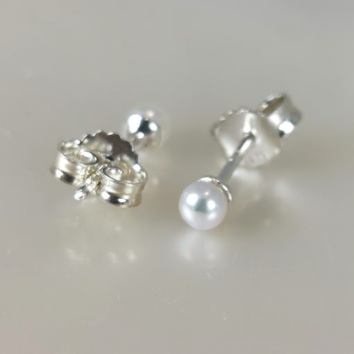 boucles d'oreilles Ag925 perles blanches mariages