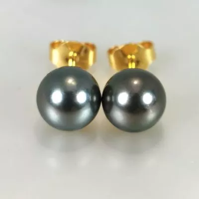 boucles d'oreilles perles noires de tahiti