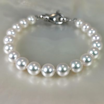 Bracelet perles de culture blanches mariage