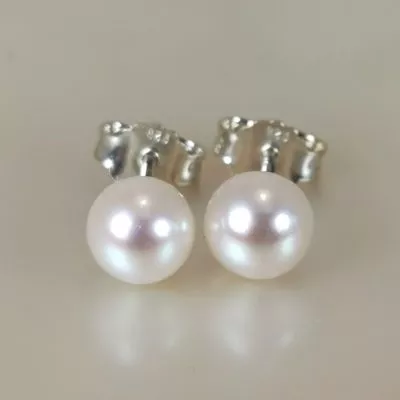 boucles oreilles Ag925 perles blanches