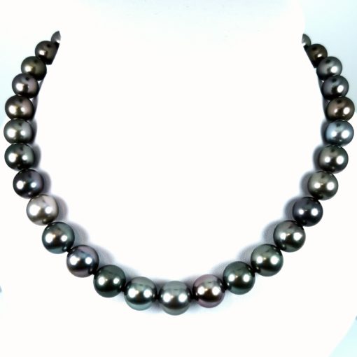 tahiti perles de culture collier multicolore naturel