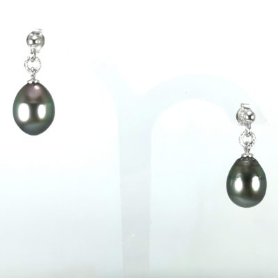 Tahiti drop boucles d'oreilles Ag925