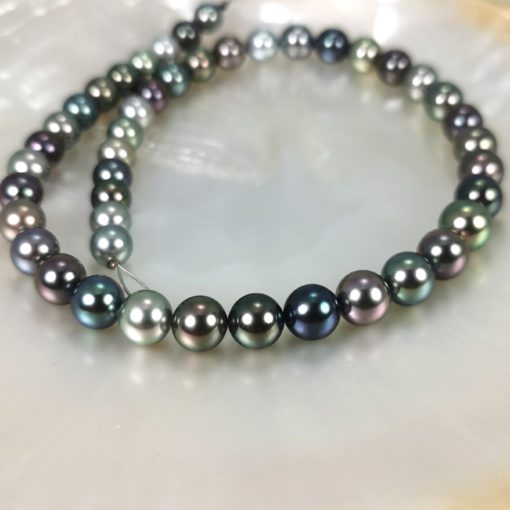perles noires de tahiti collier