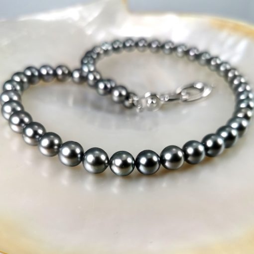 rang choker perles noires de tahiti